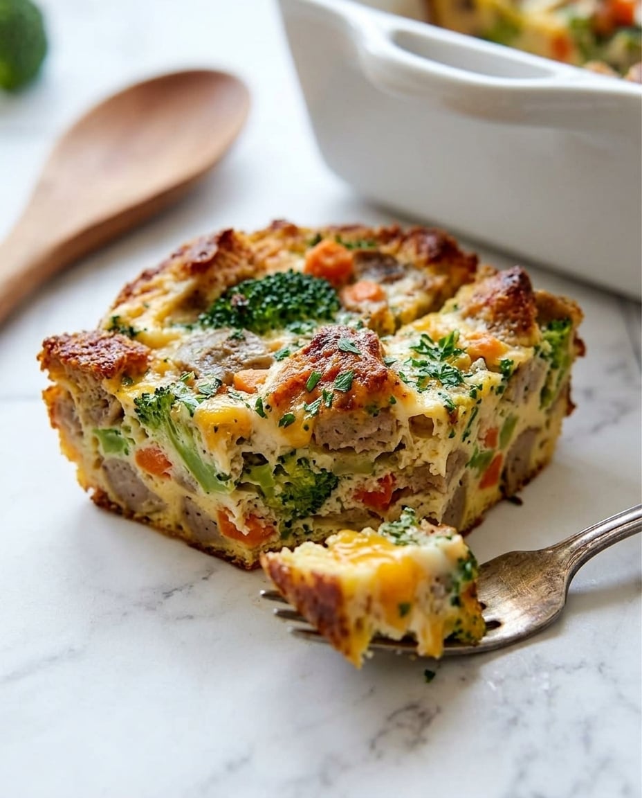 Chicken Sausage Egg Bake for the Whole Week close-up