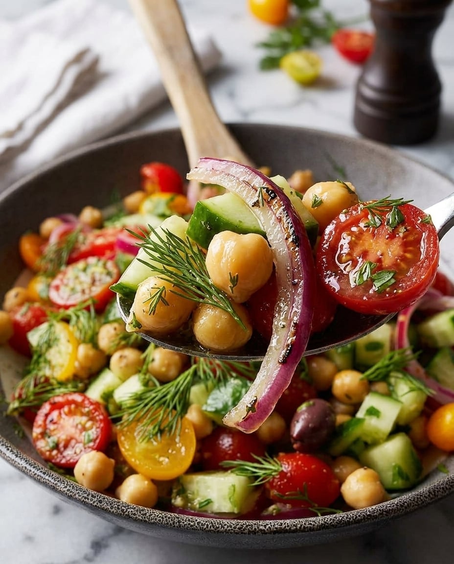 Chickpea Salad Meal Prep in 20 Minutes served