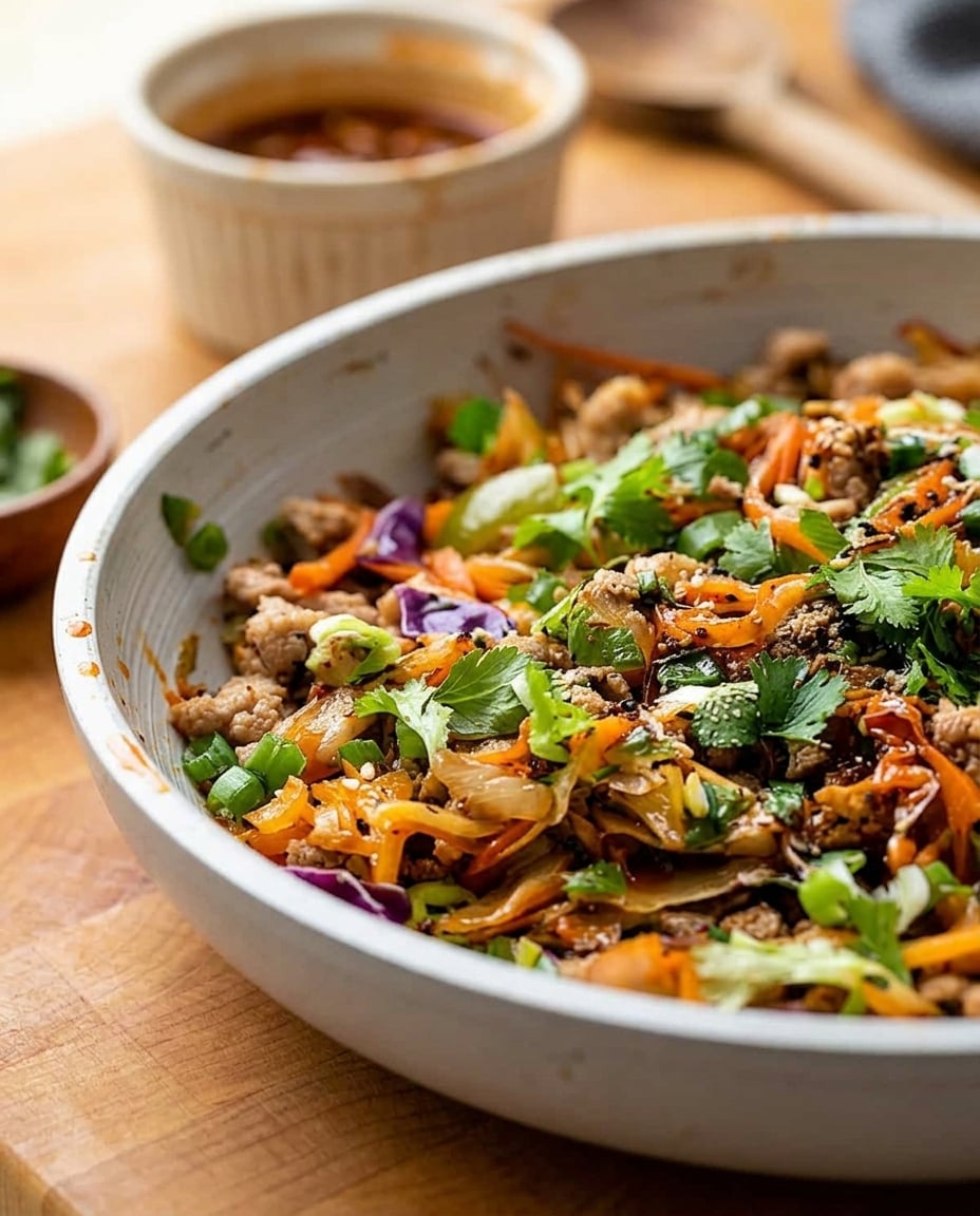 Egg Roll in a Bowl Meal Prep Magic served