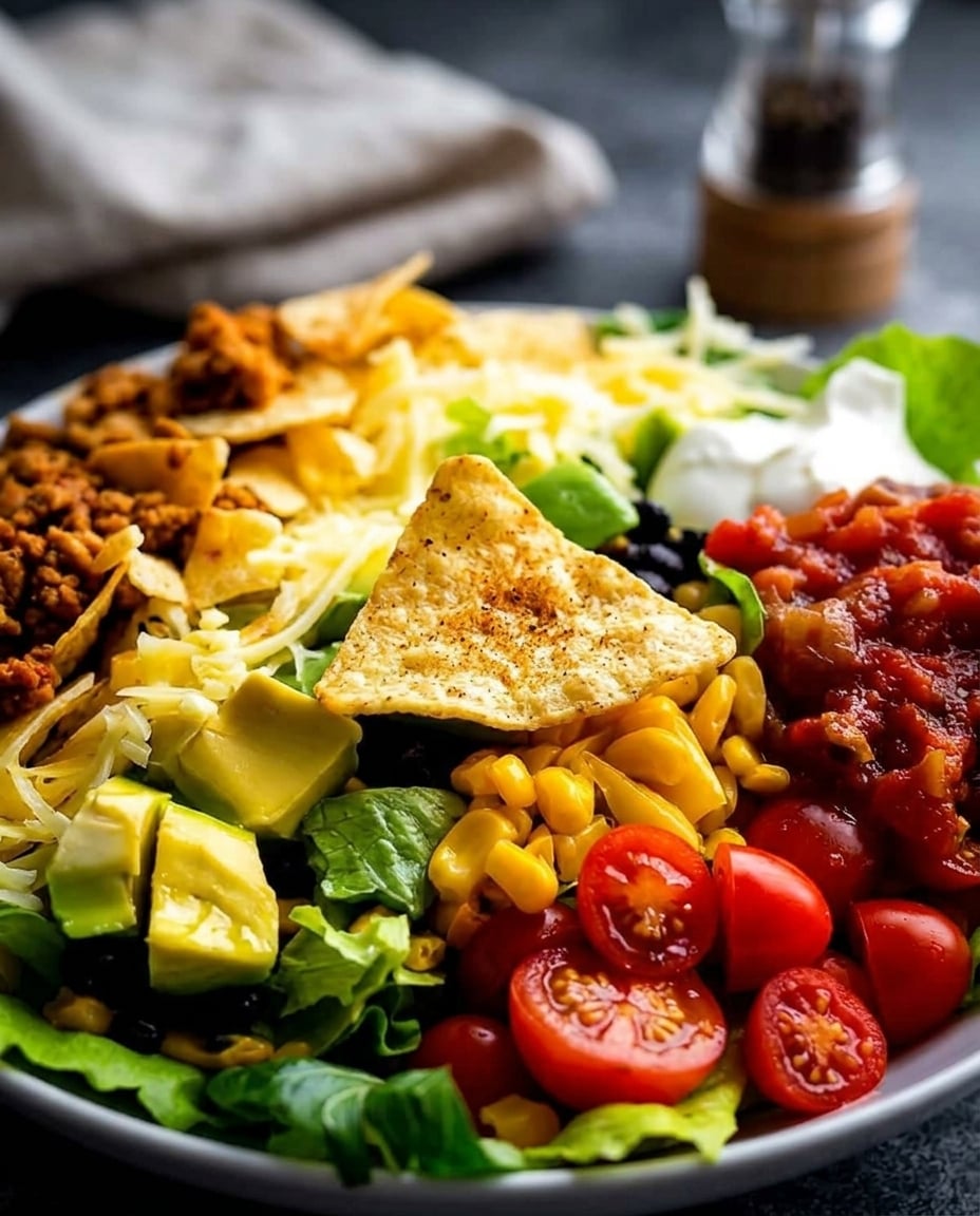 Finished Taco Salad Meal Prep (Sunday Prepped!)