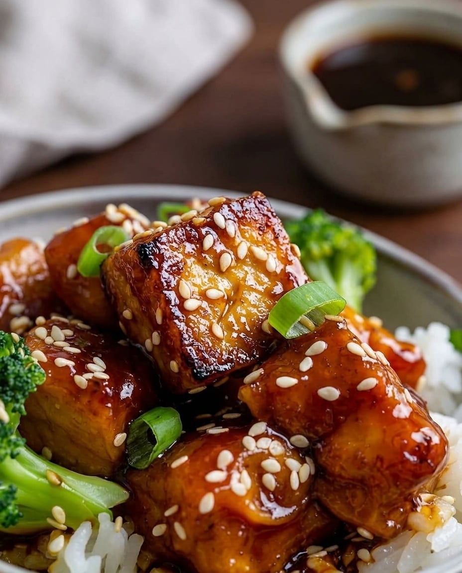 Finished Teriyaki Tofu Meal Prep: Crispy All Week