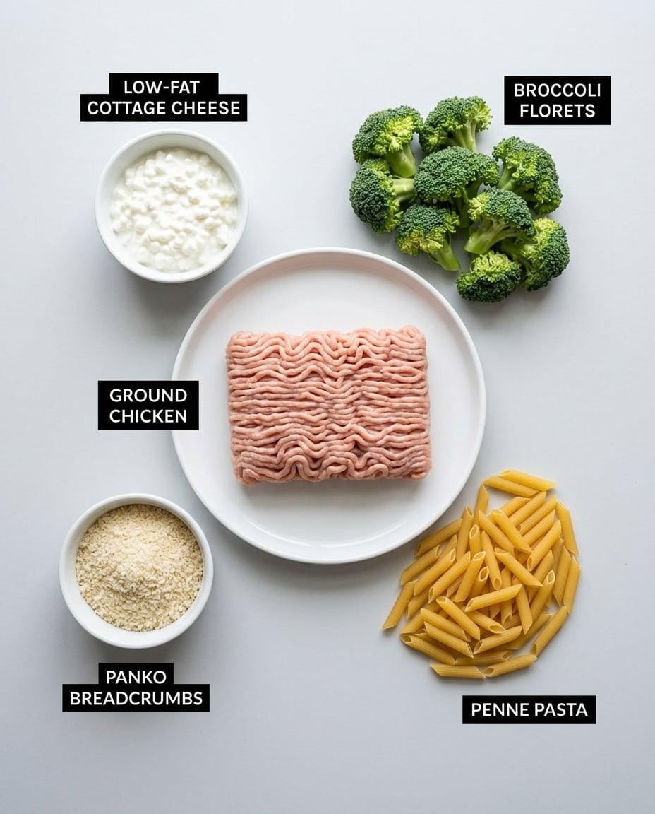 Fresh ingredients for Chicken Meatball Meal Prep Bowls