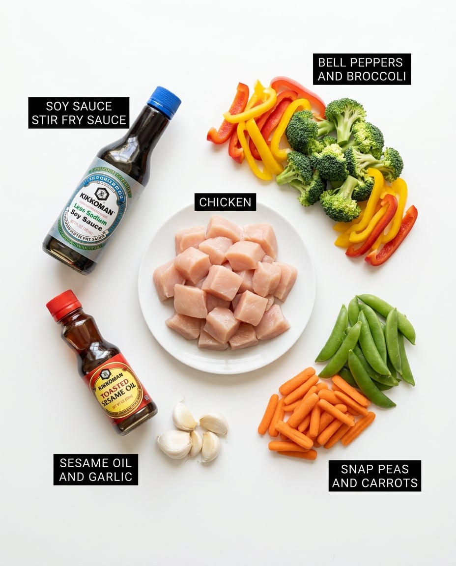 Chicken Stir Fry Meal Prep for Busy Weeks recipe ingredients