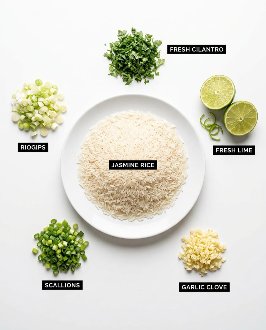 What you need for Cilantro Lime Rice Meal Prep That Stays Fluffy