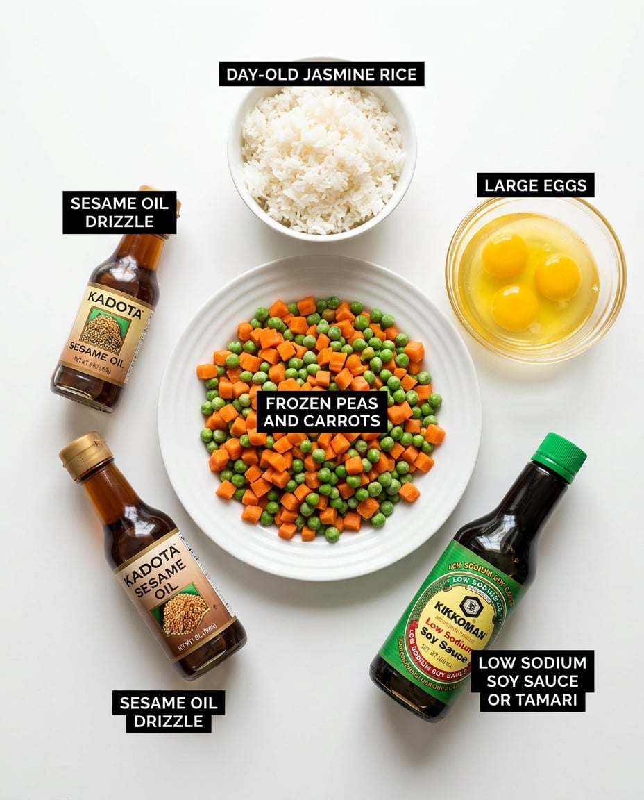 Fried Rice Meal Prep for Busy Weeknights recipe ingredients