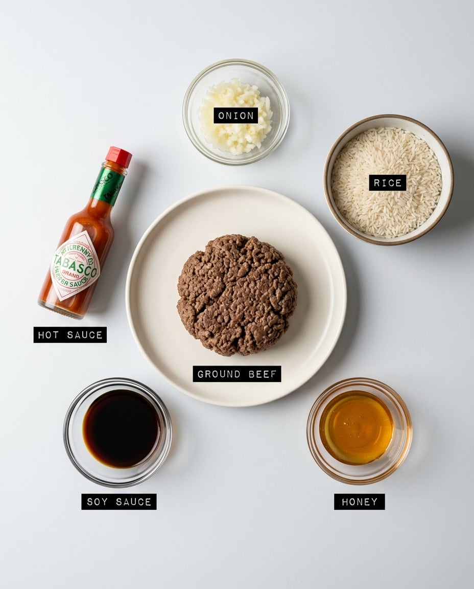 Ground Beef and Rice Meal Prep Under $20 recipe ingredients