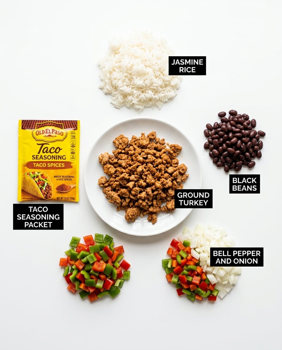 What you need for Ground Turkey Burrito Bowls That Last All Week