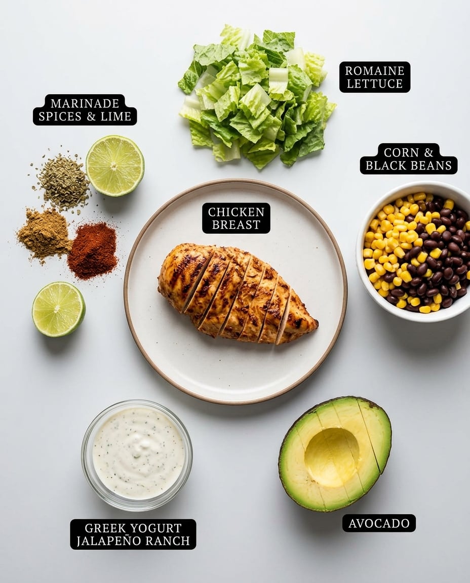 Southwest Taco Salad Meal Prep That Holds recipe ingredients