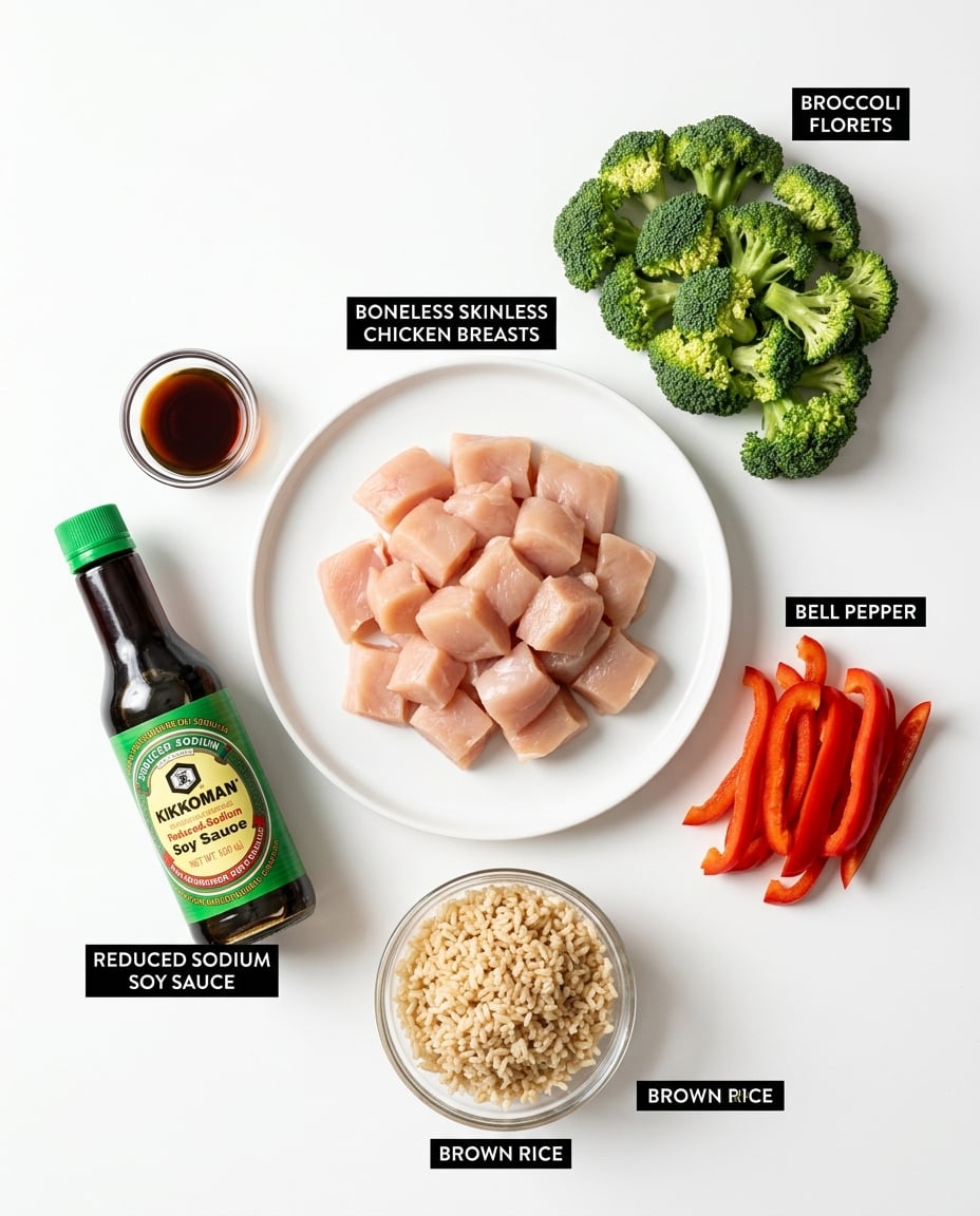 Teriyaki Chicken and Broccoli Meal Prep (5 Days) ingredients